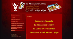 Desktop Screenshot of lamaisondugateau.fr