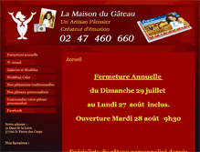 Tablet Screenshot of lamaisondugateau.fr